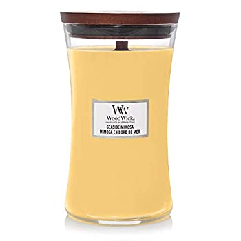 【中古】【輸入品・未使用】WoodWick シーサイド ミモザキャンドル イエロー L|スカイマーケットプラス
