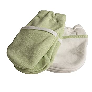 【中古】【インポート品・未当て嵌める】Safety 1st No Scratch Mittens%ｶﾝﾏ% Green by Safety 1st