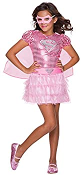 【中古】【輸入品・未使用】Pink Supergirl Sequin Child Costume ピンクスーパーガールスパンコールチャイルドコスチューム♪ハロウィン♪サイズ：Medium