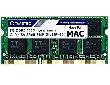 【中古】【輸入品・未使用】(タイムテック) Timetec Hynix IC DDR3 1333MHz PC3-10600 ノンECCメモリ 1.5V CL9 2Rx8 デュアルランク 204ピン SODIMM ラップトップ ノートパ