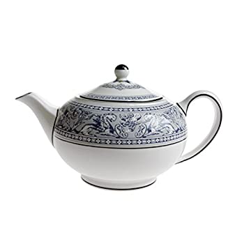 【中古】【インポート品・未当て嵌める】ウェッジウッド (WEDGWOOD) フロレンティーン インディコ 白いこと ティーポット [S][並行輸入品]