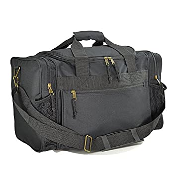 【中古】【輸入品・未使用】(ダリックス) DALIX 17インチ ダッフルバッグ フロントメッシュポケット2個付き ブラック/ゴールド/グレー/ダークグリーン/ネイビー/マルーン/ロ｜スカイマーケットプラス