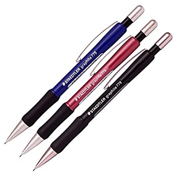 【中古】【輸入品・未使用】STAEDTLER 779 グラファイト 0.5mm 自動シャープペンシル レッド ブルー ブラック (3本パック)｜スカイマーケットプラス
