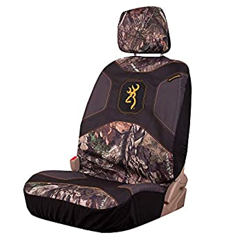 【中古】【輸入品・未使用】ローバック バケットシートカバー 1枚 丈夫なポリエステル生地 ヘッドレストカバー付　個別販売 Low Back ピンク BSC7009