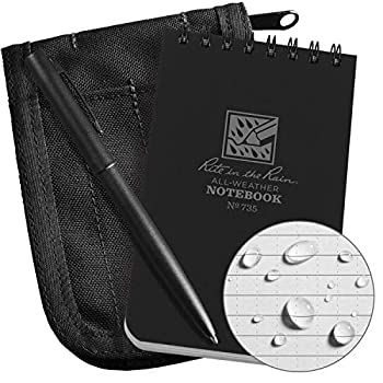 【中古】【輸入品・未使用】Rite in the Rain #735B 3X5 キット【ブラック&ブラック】|スカイマーケットプラス