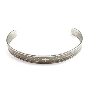 【中古】【輸入品・未使用】RosaryMart Hail Mary 祈り カフブレスレット|スカイマーケットプラス