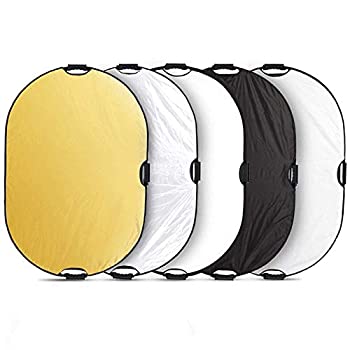 【中古】【輸入品・未使用】Selens 5-in-1 24x36インチ 楕円形リフレクター ハンドル付き 写真撮影/フォトスタジオ照明/屋外照明用