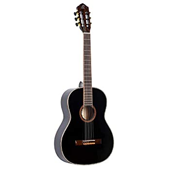 【中古】【輸入品・未使用】Ortega Guitars R221SNBK Full Body Size Nylon 6弦 Guitar with Spruce Top%ｶﾝﾏ% Mahogany Body%ｶﾝﾏ% Black Gloss アコースティックギター アコ｜スカイマーケットプラス