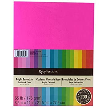 【中古】【輸入品・未使用】Recollections Cardstock Paper%ｶﾝﾏ% 8 1/2%ｶﾝﾏ% Bright Essentials%ｶﾝﾏ% 200 Sheets by Recollections｜スカイマーケットプラス