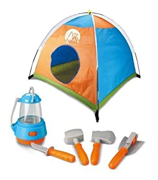 【中古】【輸入品・未使用】Little Explorer Camping Tent for Kids with Lantern & Tools Toy Gear Play Set By Generic Manufacturer [並行輸入品]