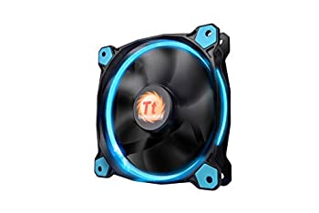 【中古】【インポート品・未当て嵌める】Thermaltake高静圧円形LED輪っか入れもの/冷却器気違い 防振マウント取り合わせ積み上げる 冷やかす Riing 12 LED 120粍 CL-F038-PL12BU-A