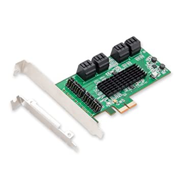 【中古】【インポート品・未当てはめる】IO Crest SATA III 8 Port Controller Card PCE-e 2.0 x2 with Low Profile Bracket Components Other SI-PEX40071 by IO Crest [並行輸入品]