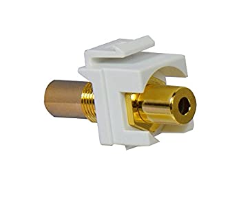 【中古】【輸入品・未使用】On-Q/Legrand WP1215WH Stereo Coupler Insert%ｶﾝﾏ% 3.5 mm%ｶﾝﾏ% White [並行輸入品]