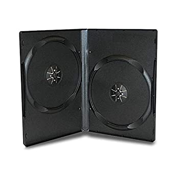 【中古】【輸入品・未使用】Progo スタンダード ブラック ダブルDVDケース 14mm 50個パック