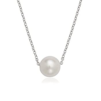 【中古】【輸入品・未使用】Beaux Bijoux 925スターリングシルバーイタリア16?" + 2?"拡張子Single 10?mm養殖淡水パールネックレス誕生石ジュエリーfor Woman