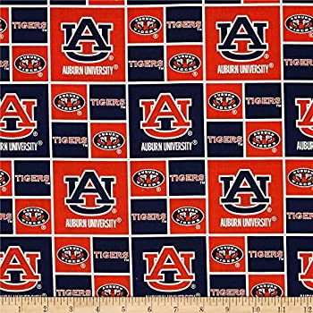 【中古】【輸入品・未使用】Sykel Enterprises Collegiate Cotton Broadcloth Auburn Tigers Fabric%カンマ% Gold/Red/Black%カンマ% Fabric By The Yard|スカイマーケットプラス