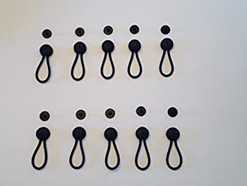 【中古】【インポート品・未当てはめる】Stayput Black Shock Cord \u0026 Fastener for Canvas Covers%ｶﾝﾏ% 10 Pack