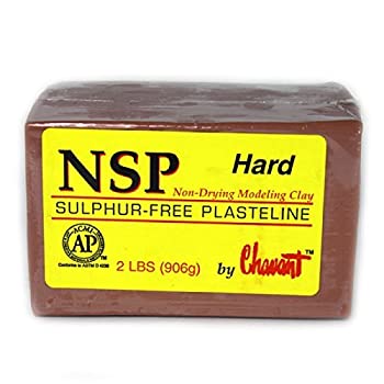 【中古】【輸入品・未使用】Chavant NSP HARD - 2 Lbs. Professional Oil Based Sulfur Free Sculpting Clay - Brown by Chavant