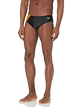 【中古】【インポート品・未当て嵌める】Speedo PowerFLEX Eco Revolve スプライスブリーフ海水着 メンズ 38 オレンジ色 [並行輸入品] 水泳-競技水着-スポーツ・アウトドア