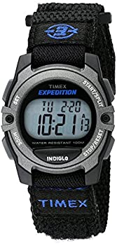 【中古】【輸入品・未使用】Timex ユニセックス腕時計 探検用 中サイズ クラシック デジタル クロノグラフ アラーム タイマー Unisex ブラック