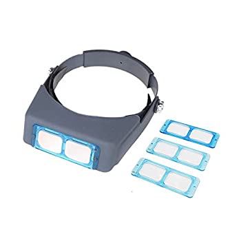 【中古】【輸入品・未使用】PHYHOO ヘッドバンド 拡大鏡 双眼鏡 拡大鏡 ジュエリー拡大鏡 ヘッドマウント ダブルレンズ 読書ジュエラーツール ヘッドウェア4倍率|スカイマーケットプラス
