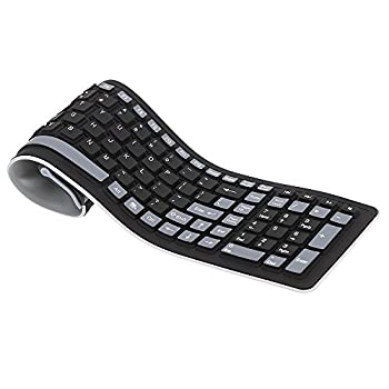 【中古】【インポート品・未当て嵌める】無線電話 軟らかい ウオッシャブル 巻取りケイ素樹脂鍵盤 [並行輸入品]