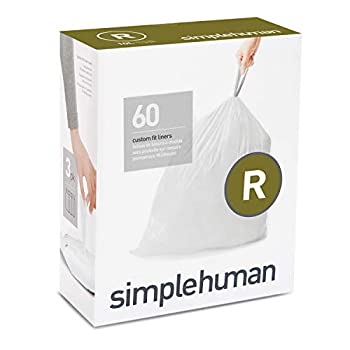 【中古】【輸入品・未使用】simplehuman コードR パーフェクトフィット ゴミ袋 10L / 60袋 CW0253 [並行輸入品]