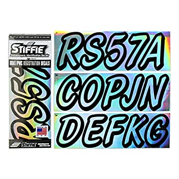 【中古】【輸入品・未使用】Whiplineソリッドクロム/ブラック3?%ﾀﾞﾌﾞﾙｸｫｰﾃ%英数字登録識別番号ステッカーデカールforボート個人Watercraft 23,723円