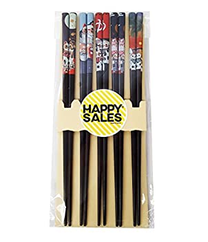 【中古】【輸入品・未使用】Happy Sales Fortune Cat Maneki Neko Black #7162 Wood Chopsticks by Happy Sales [並行輸入品]