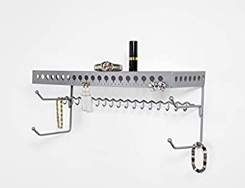 【中古】【輸入品・未使用】Mango Steam 壁取り付け式ジュエリーオーガナイザーシェルフ(約43.2 cm=17インチ、ブラック)|スカイマーケットプラス