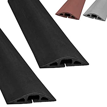 【中古】【輸入品・未使用】D-2 ゴム製ダクトコードカバー 3 Feet (2 Pack \u003d 6FT) FBA_D-2-36-BK-2PK
