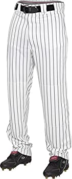 【中古】【輸入品・未使用】(Small%ｶﾝﾏ% White/Black) - Rawlings Men's Semi-Relaxed Pants with Pin Stripe Design