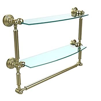 【中古】【輸入品・未使用】Allied Brass 18'x5' Dble Shelf w/Towel Bar Satin Brass [並行輸入品]