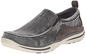 【中古】【輸入品・未使用】Skechers Men's Relaxed Fit Elected Drigo Slip-On Loafer%カンマ%Charcoal%カンマ%7 D US|スカイマーケットプラス