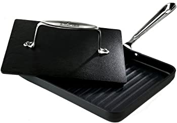 【中古】【輸入品・未使用】All-Clad 39902 Hard Anaodized Nonstick Panini Pan with Press / Cookware%ｶﾝﾏ% Silver by All-Clad [並行輸入品]