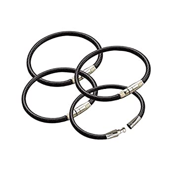 【中古】【輸入品・未使用】Lucky Line 4???1?/ 2?%ダブルクォーテ%ロックケーブルキーリング、25パック、ブラック(80820)|スカイマーケットプラス