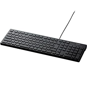 【中古】【インポート品・未当て嵌める】緩衝装置置き目（給与） USB繋ぎ合わせる 有線スタイリッシュキーボード 黒いこと BSKBU15BK AV デジモノ マイコン 境界線の外側計器 余分の物のマイコン 境界線の外側機