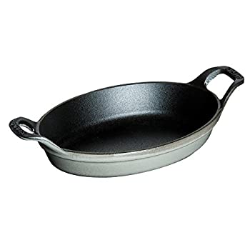 【中古】【輸入品・未使用】Staub Cast Iron Oval Baking Dish%ｶﾝﾏ% 1.9l - Graphite - Staub Roasting Dishes