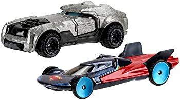 【中古】【輸入品・未使用】マテル バットマンvsスーパーマン/ジャスティスの誕生 ホットウィール ダイキャスト キャラクターカー 2パック アーマードバットマン&スーパーマ
