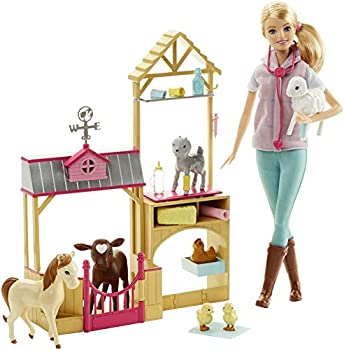 【中古】【輸入品・未使用】[バービー]Barbie Farm Veternarian Doll & Playset DHB71 [並行輸入品]