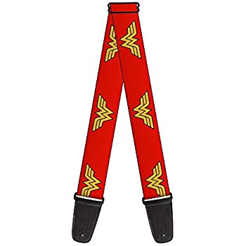 【中古】【輸入品・未使用】バックルダウンギターストラップ - ワンダーウーマンロゴレッド - 2%ﾀﾞﾌﾞﾙｸｫｰﾃ%ワイド - 29-54%ﾀﾞﾌﾞﾙｸｫｰﾃ%長さ｜スカイマーケットプラス