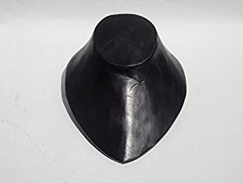 【中古】【輸入品・未使用】Frangipani ハンドメイド木製 ネックレススタンド デコルテ型 ブラック 高さ11cm 【 アクセサリー ジュエリー ネックレス ディスプレイ トル
