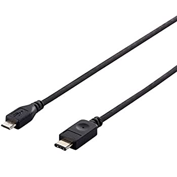 【中古】【輸入品・未使用】バッファロー（サプライ） USB2.0ケーブル（C to microB） 1m ブラック BSUCMB210BK AV デジモノ パソコン 周辺機器 ACアダプタ OAアダプタ [並