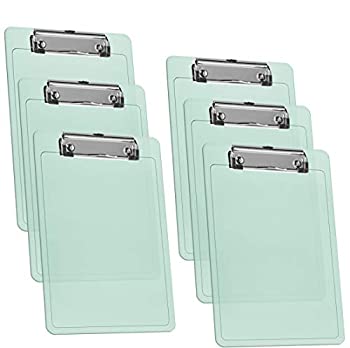 【中古】【輸入品・未使用】Acrimet クリップ ボード メモ 型 サイズ ロー プロファイル クリップ (クリア グリーン カラー) パック???6個