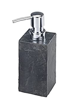 【中古】【輸入品・未使用】WENKO 17921100 Soap dispenser Slate Rock%ｶﾝﾏ% capacity 0.07 gal%ｶﾝﾏ% Polyresin%ｶﾝﾏ% 3.2 x 6.7 x 2.3 inch%ｶﾝﾏ% Anthracite [並行輸入品]