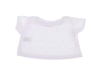 【中古】【輸入品・未使用】White Basic Tee Shirt Teddy Bear Clothes Fit 14%ダブルクォーテ% - 18%ダブルクォーテ% Build-a-bear%カンマ% Vermont Teddy Bears%カンマ% and Make Your Own|スカイマーケットプラス