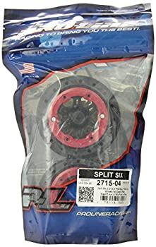 【中古】【輸入品・未使用】Pro-Line Racing 2715-04 Split Six 2.2%ﾀﾞﾌﾞﾙｸｫｰﾃ%/3.0%ﾀﾞﾌﾞﾙｸｫｰﾃ% Red/Black Bead-Loc Wheels by Pro-line Racing [並行輸入品]