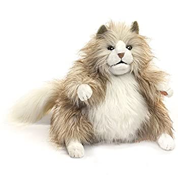 【中古】【輸入品・未使用】Folkmanis Fluffy Cat Hand Puppet [並行輸入品]