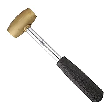 【中古】【輸入品・未使用】Beadsmith 真鍮ヘッドマレット 9インチ 1ポンド ヘッド 真鍮 シートメタルハンマー ダッピング、チェイス、スタンプ用｜スカイマーケットプラス