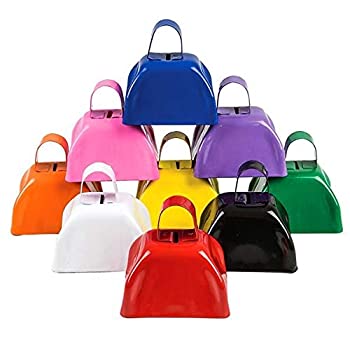 【中古】【輸入品・未使用】( 12?) 3?%ﾀﾞﾌﾞﾙｸｫｰﾃ% AssortedカラーメタルCowbells
